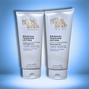 2 Pack! NEW Bondi Sands Gradual Tanning Lotion Skin ILLUMINATOR Shimmer 5.07 oz
